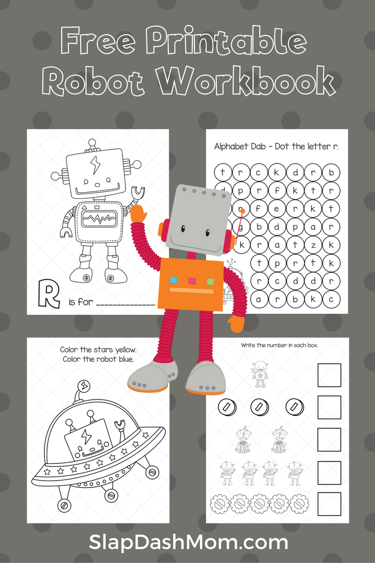 Free Printable Robot Workbook Slap Dash Mom free-printable-robot-workbook-slap-dash-mom