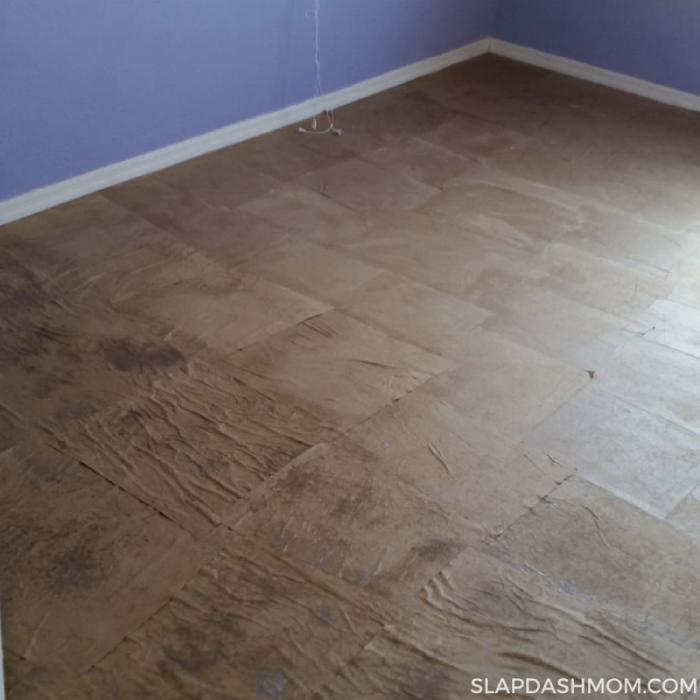 How to do paper bag floors.