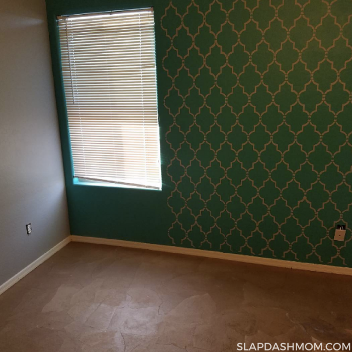 Paper Bag Flooring in the Bedroom