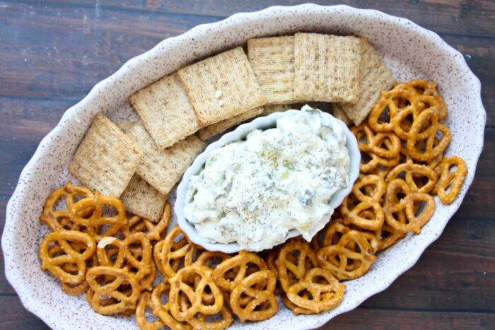 Easy Dill Pickle Dip weight watchers snack