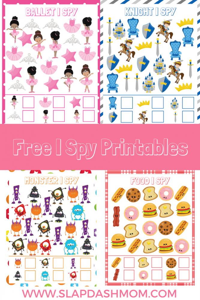 Free I Spy Preschool Printables