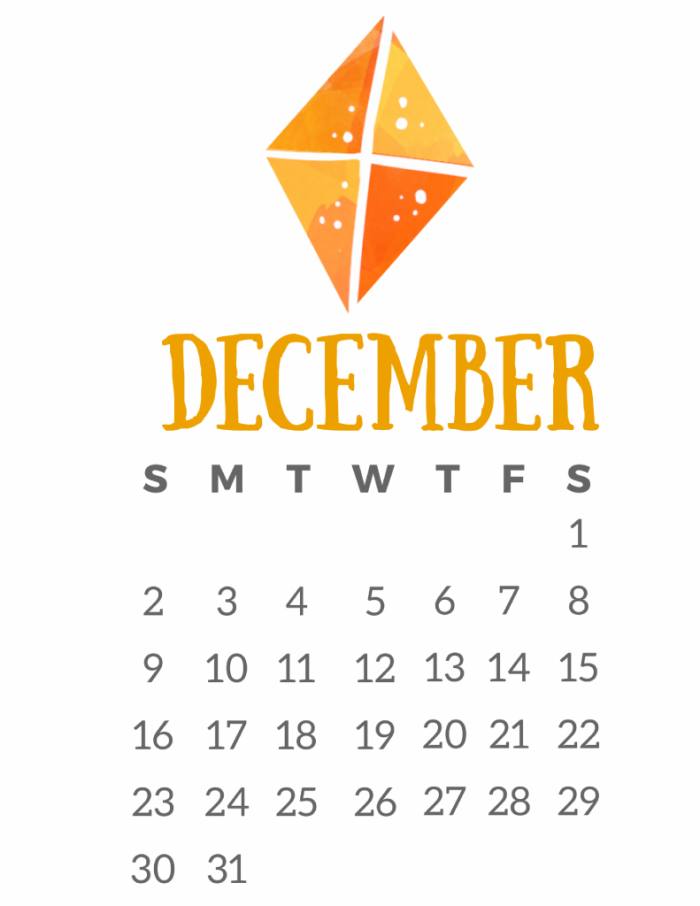 Free Printable 2018 Calendar