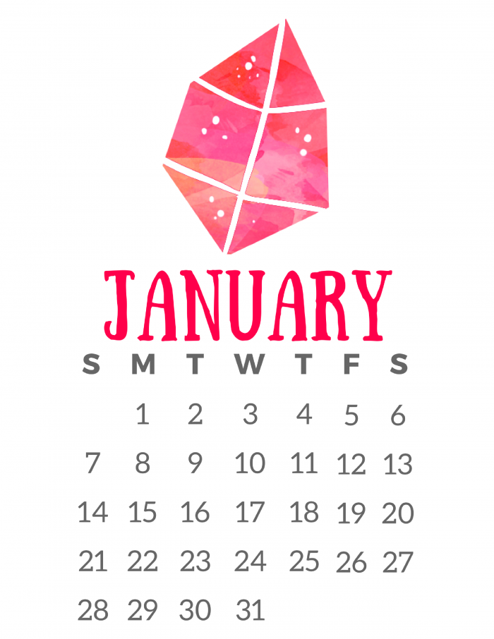 Free Printable 2018 Calendar