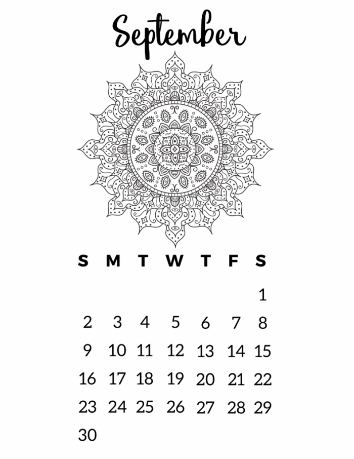 Free Printable 2018 Calendar