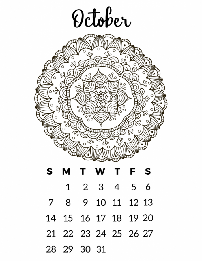 Free Printable 2018 Calendar