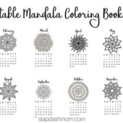 Free Printable Mandala Coloring Book Calendar