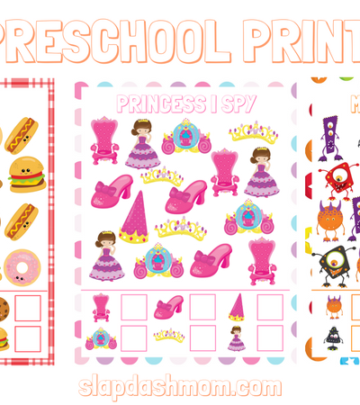 I SPY PRESCHOOL PRINTABLES