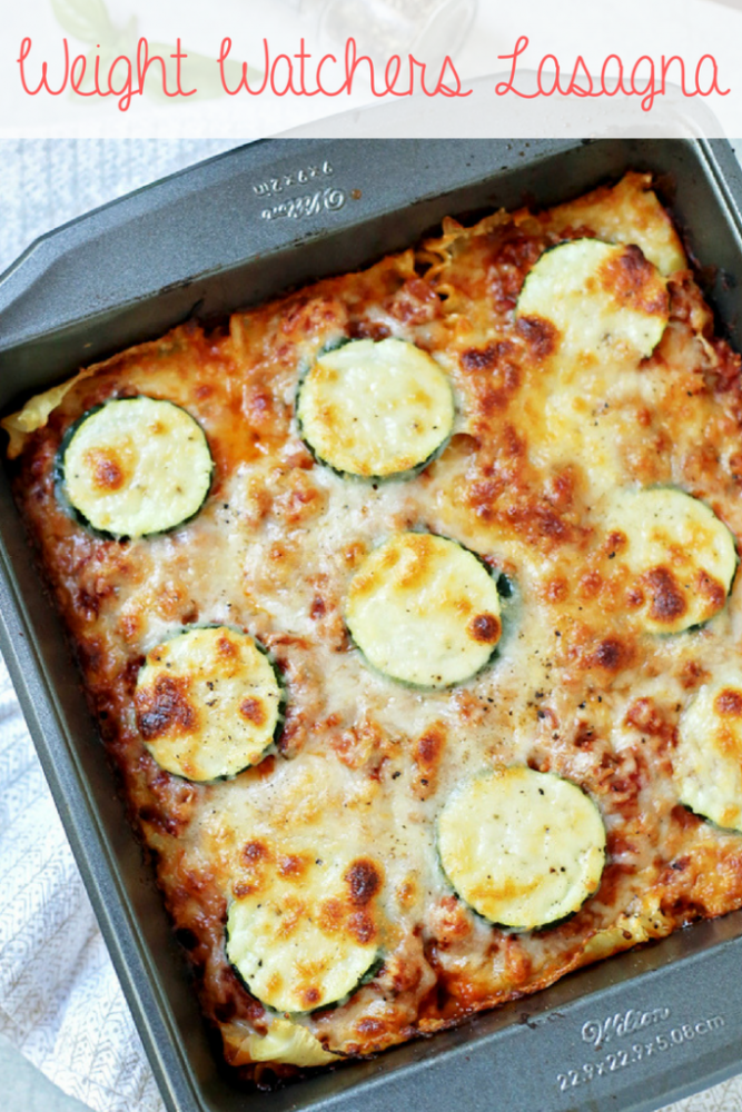 Weight Watchers Lasagna