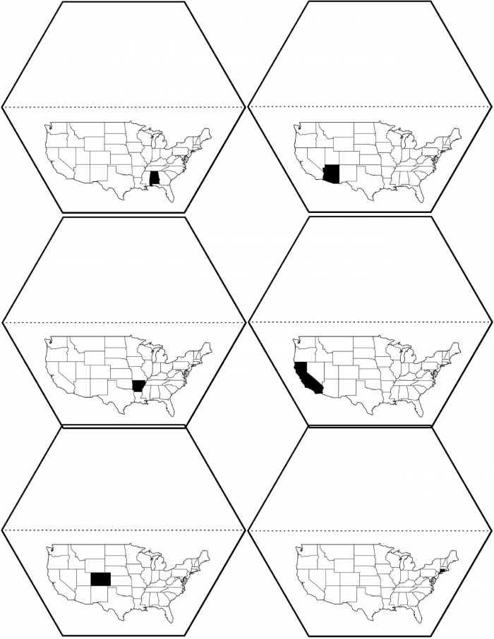 50 States and Capitals Printable Workbook