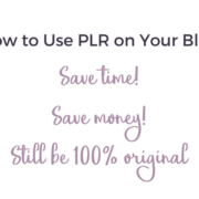 How to Use PLR on Your Blog