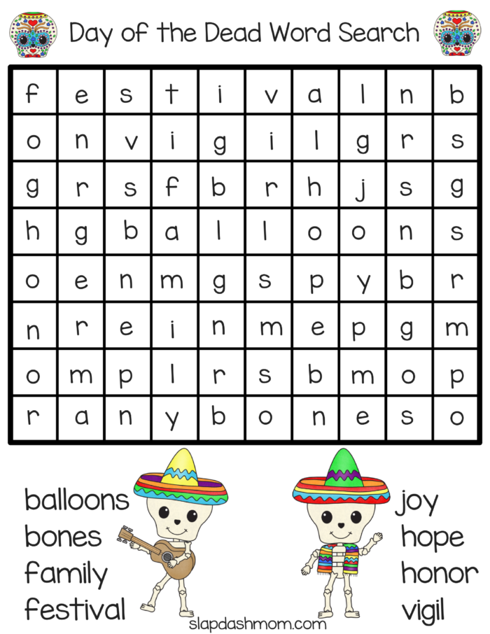 Day of the Dead Word Search