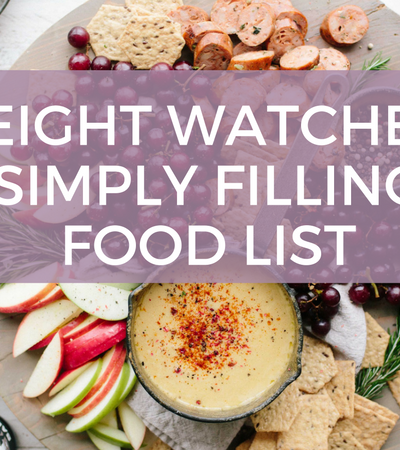 WEIGHT WATCHERS SIMPLY FILLING FOOD LIST