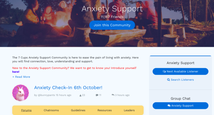 Free Online Anxiety Support