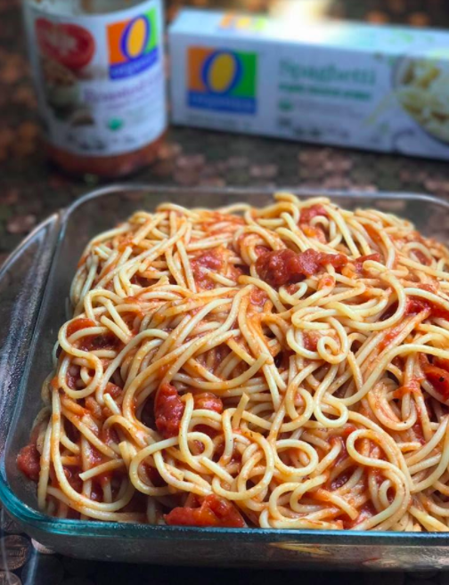 Easy spaghetti casserole