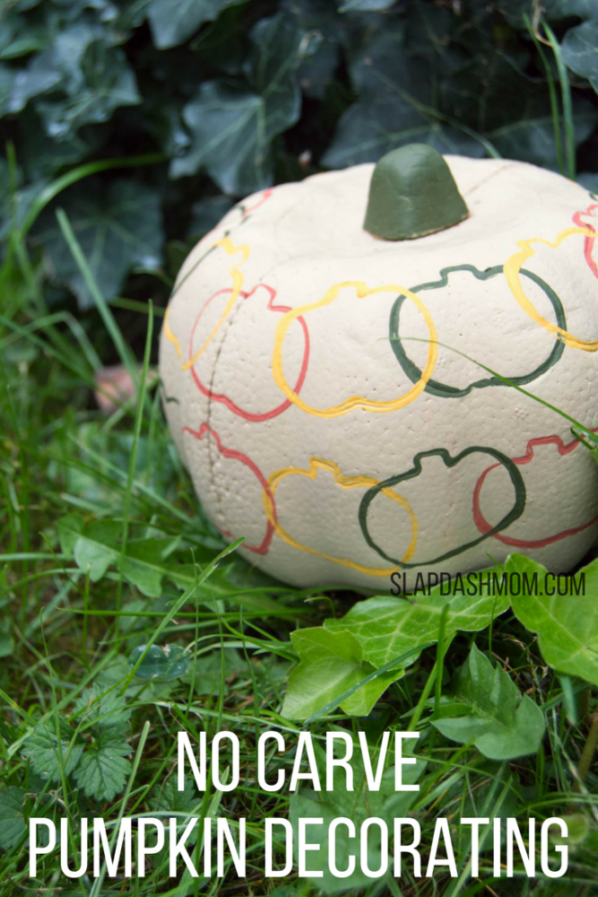 No Carve Pumpkin Decorating