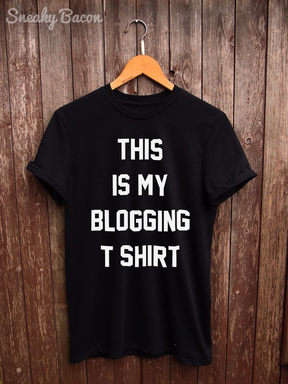 blogging tshirt