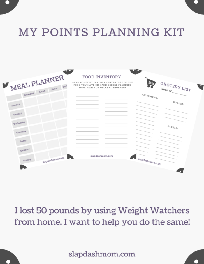 weight watchers planning kit