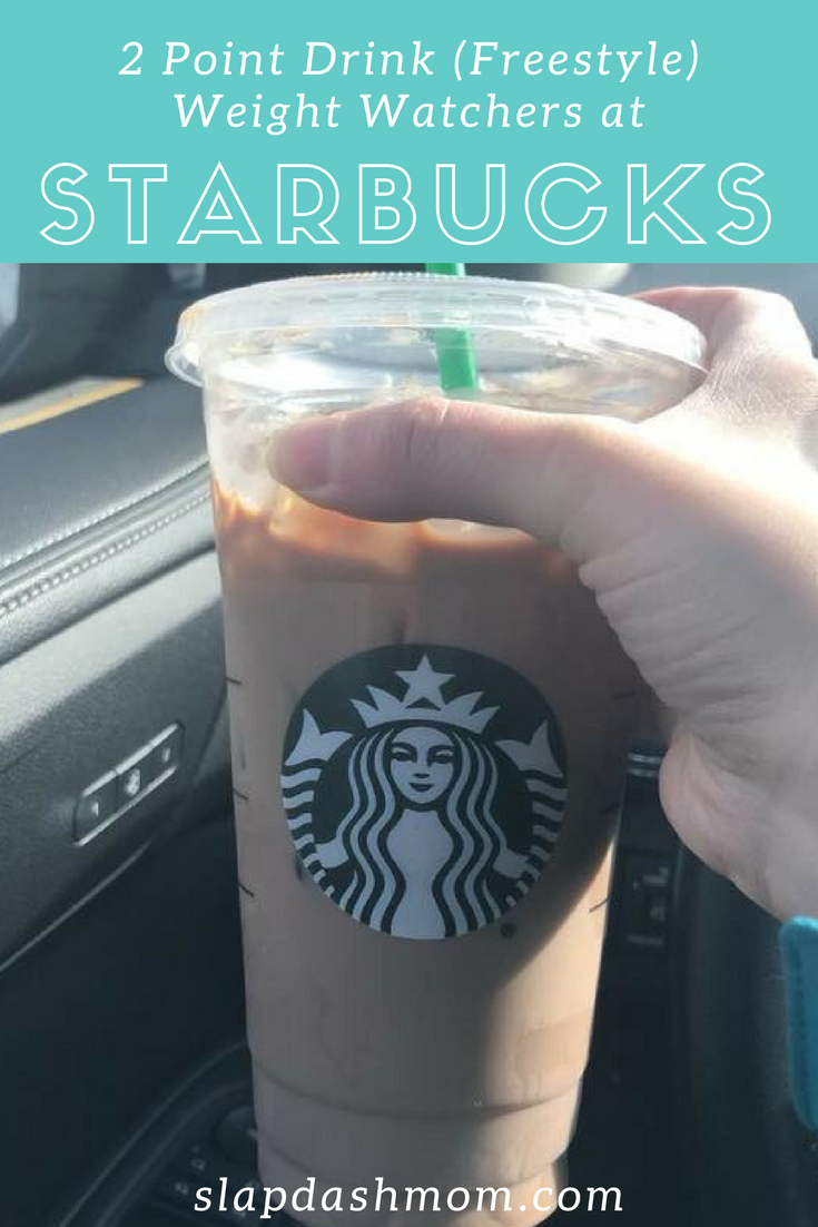 2 Point Starbucks Drink (Weight Watchers Friendly) Iced Caramel or Mocha Option Slap Dash Mom