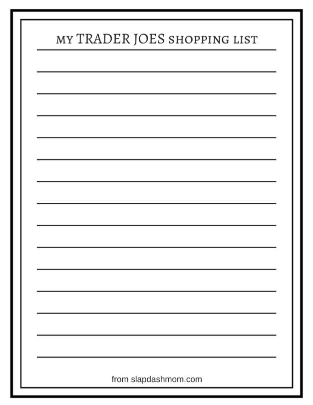 Weight Watchers Friendly Trader Joe's Shopping List - Slap Dash Mom