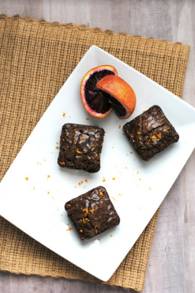 blood orange brownies olive mill