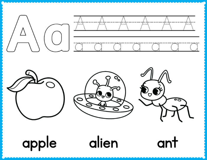 Download Free Alphabet Coloring Pages - Preschool Printables | Slap ...