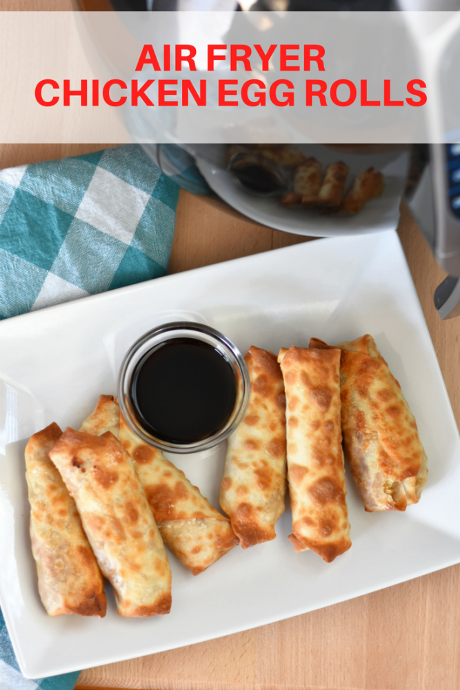Air Fryer Chicken Egg Rolls 1 WW Point per Roll!! Slap Dash Mom