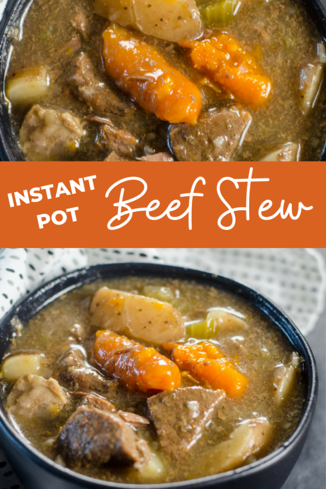 Instant Pot Beef Stew is now one of the easiest homemade stews you will ever make! Tender, mouthwatering goodness in less than 45 minutes! 
