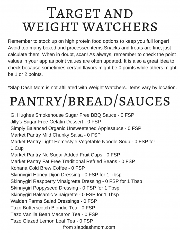 Best Weight Watchers foods from Target