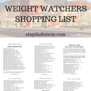 Weight Watchers Target Shopping List