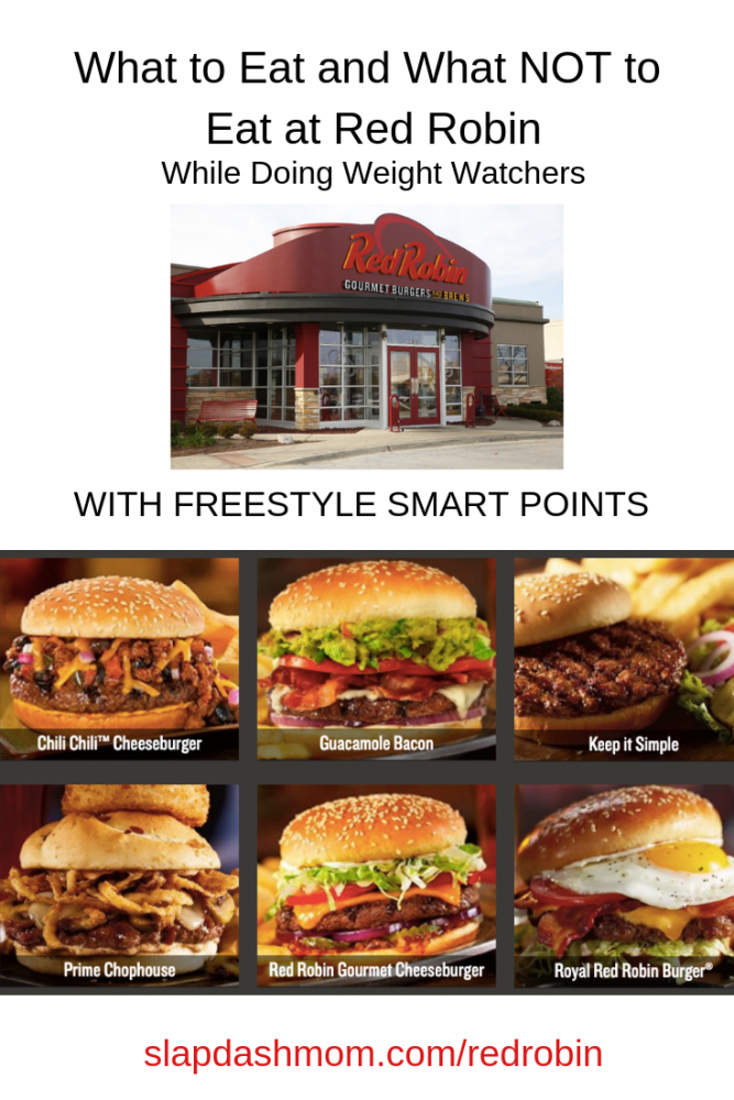 Weight Watchers Red Robin Restaurant Guides