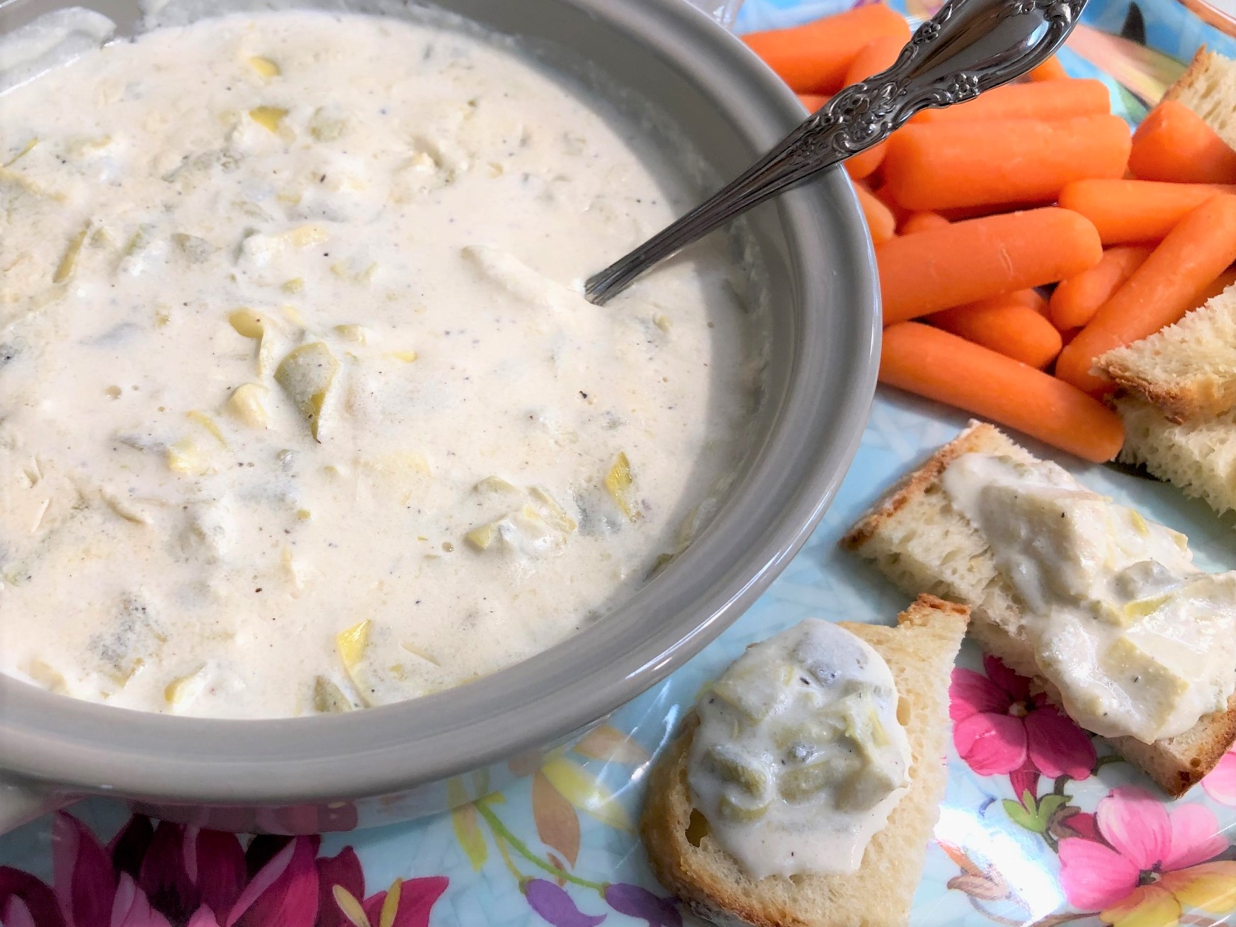 The BEST Cheesy Artichoke Dip