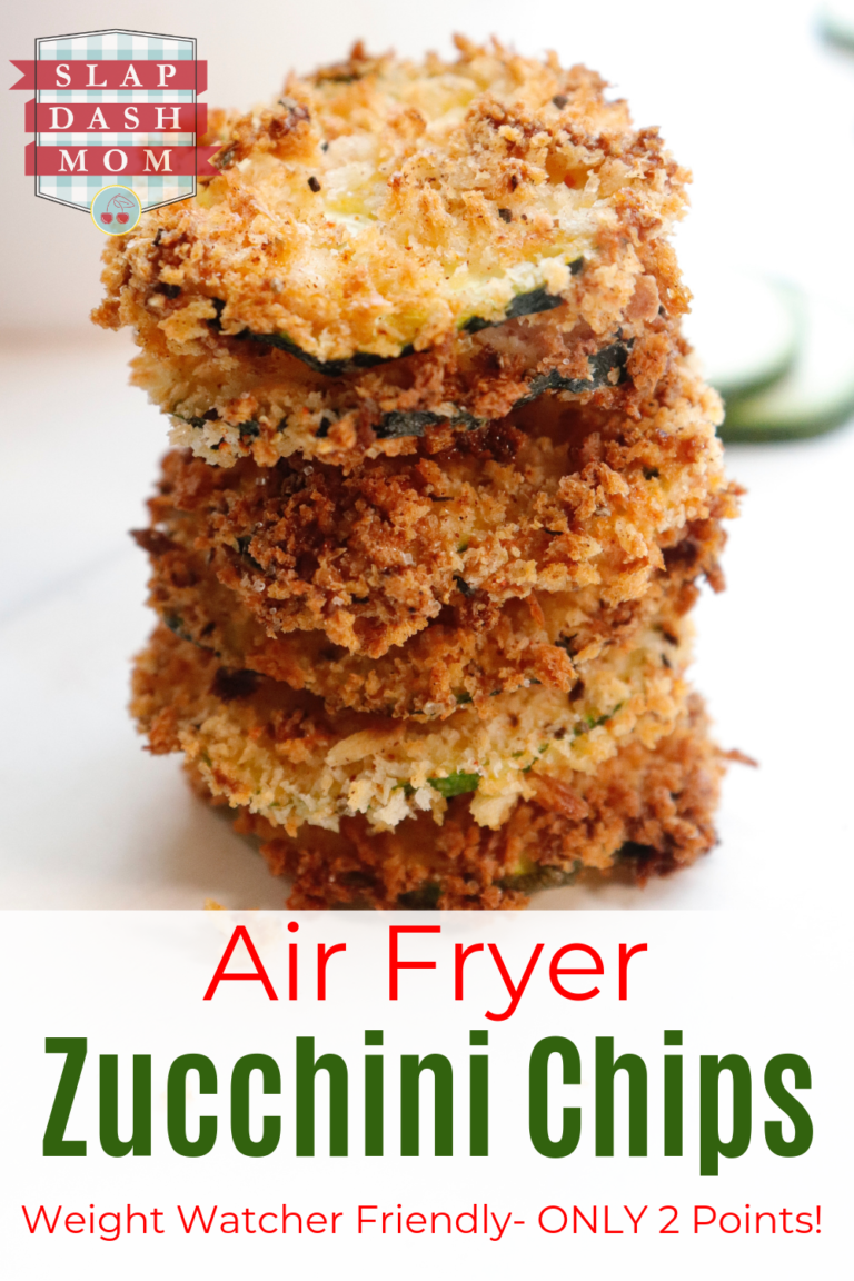 Air Fryer Zucchini ChipsWeight Watcher Friendly ONLY 2 Points!