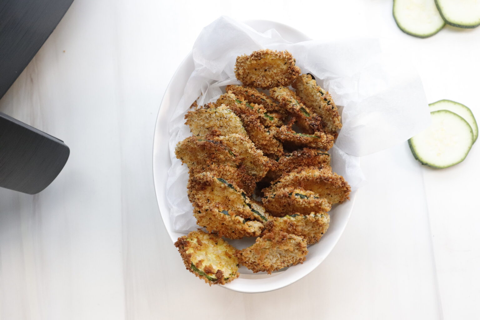 Air Fryer Zucchini ChipsWeight Watcher Friendly ONLY 2 Points!