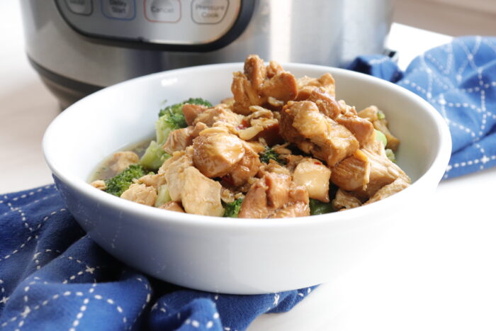 IP Teriyaki Chicken in a white bowl