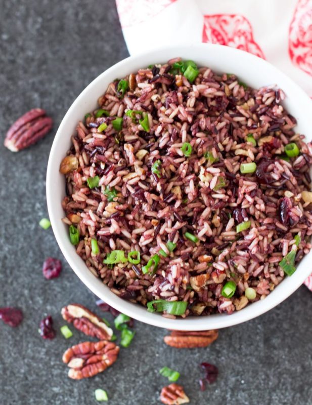 instant pot thanksgiving cranberry wild rice