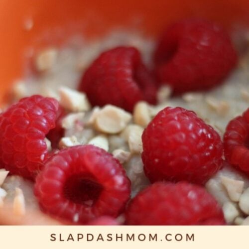 Raspberry Almond Oatmeal