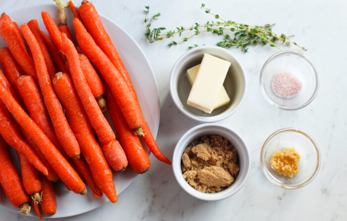 Ingredients for Slow Cooker Carrots