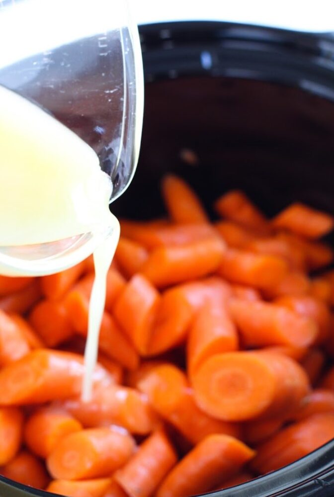 Pour mixture over carrots