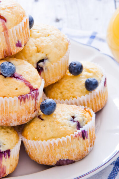 Weight Watchers lemon blueberry muffins