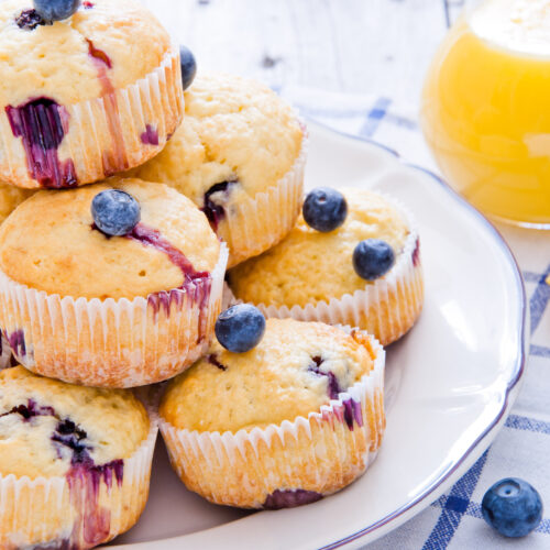 Weight Watchers lemon blueberry muffins