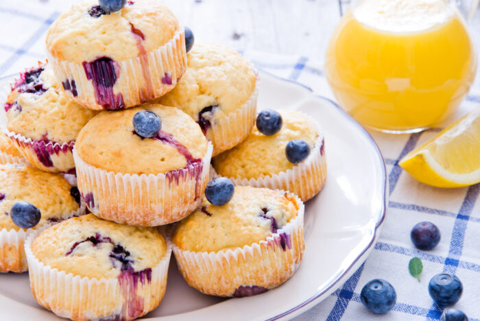 Weight Watchers lemon blueberry muffins